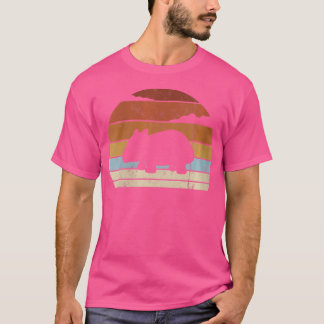 Camiseta Wo 8Os Marsupial australiano Cute Wombat Silhouett
