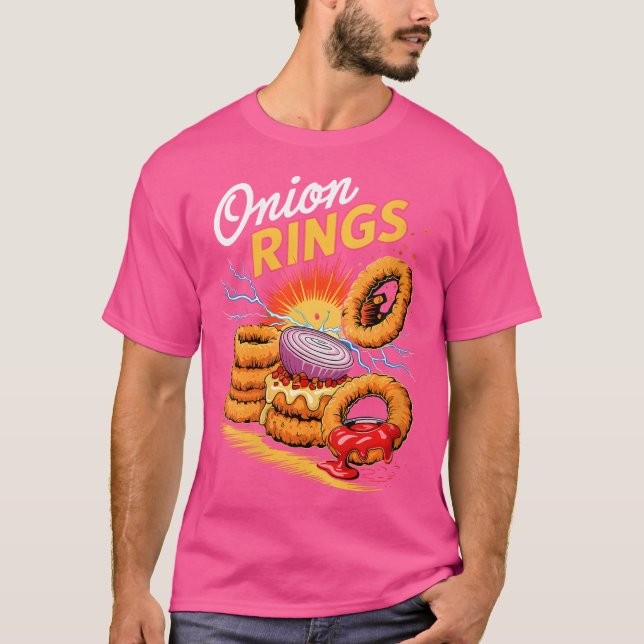 Camiseta Wo 90S Onion Rings Snack (Anverso)