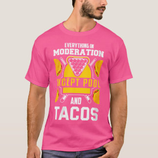 Camiseta Wo Billiards Chiste Taco Lover Billiards Pool Play