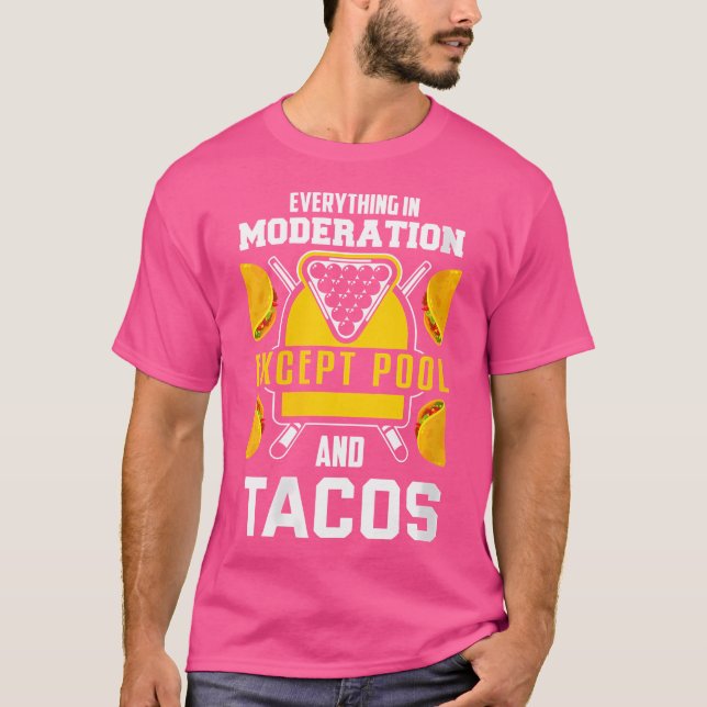 Camiseta Wo Billiards Chiste Taco Lover Billiards Pool Play (Anverso)