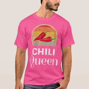 Camiseta Wo Chili Queen Chili Cocina De Cometa Graciosa