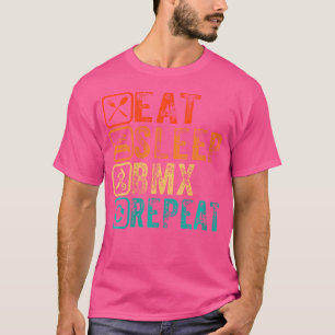 Camiseta Wo Eat Sleep Bmx Repetir