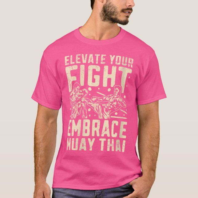 Camiseta Wo Eleva tu Fight Embrace Muay Thai (Anverso)