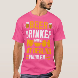 Camiseta Wo Gracioso Dealer Beer Drinker Cita Cerámica Cer