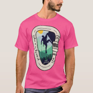 Camiseta Wo Gravity Es Un Mito Carabiner Rock Climbing Moun
