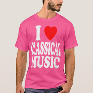 Camiseta Wo I Heart (Amo) Música Clásica Director Orquesta
