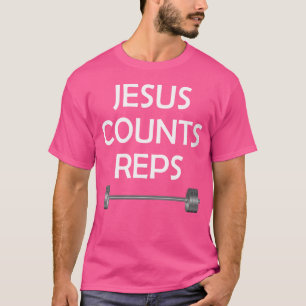 Camiseta Wo Jesus Cuenta Reps Peso Levantar Barbell