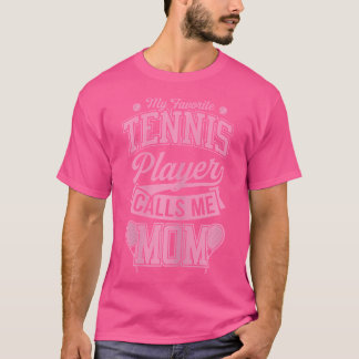 Camiseta Wo Mi Jugador de Tenis Favorito Me Llama Mamá Rack
