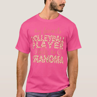Camiseta Wo mi jugador favorito de voleibol me llama abuela