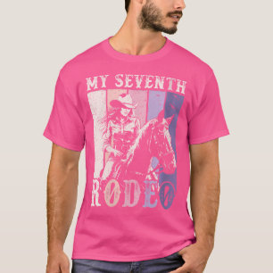 Camiseta Wo Mi Séptimo Rodeo Chica De Siete Años Vaquera Si