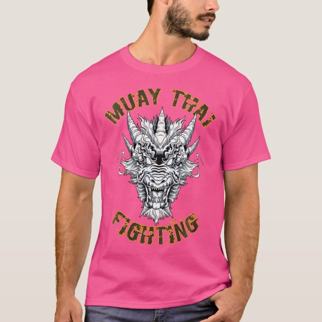 Camiseta Wo Muay Thai Boxing tailandés Mma Dragon (Anverso)