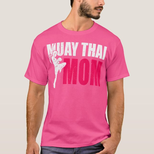 Camiseta Wo Muay Thai Mom Women Boxing Kickboxing Mma Muay  (Anverso)