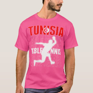 Camiseta Wo Orgullosa Túnez Aficionados Tenis de Mesa Jerse