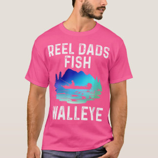 Camiseta Wo Reel Dads Fish Walleye Funny pescando agua dulc