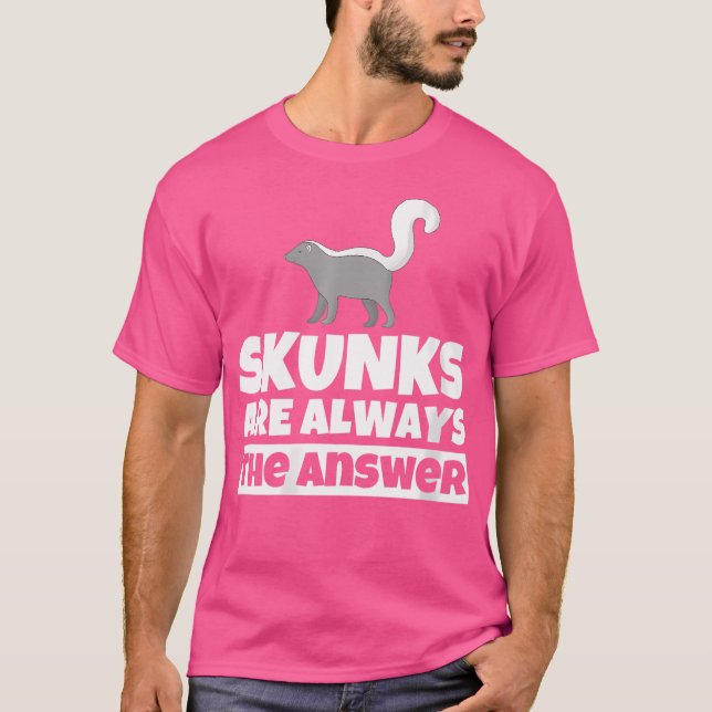 Camiseta Wo Skunk Lover Funny Skunks Humor (Anverso)