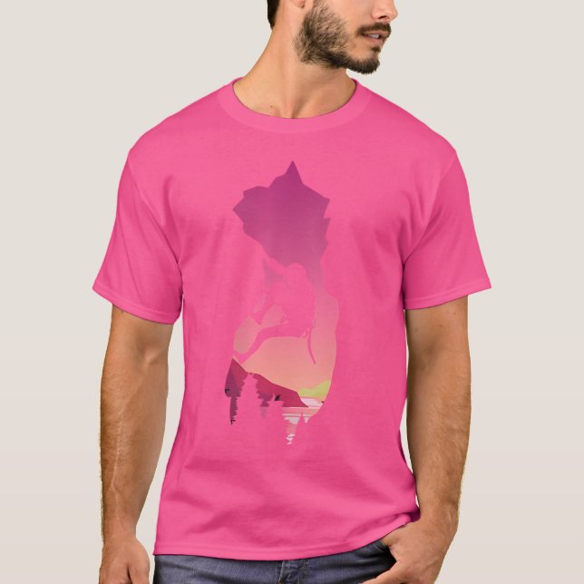 Camiseta Wo Sports Outdoors Bouldering Rock Climbing (Anverso)