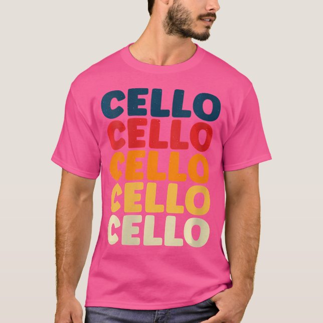 Camiseta Wo violonchelista intérprete de violonchelo tocand (Anverso)