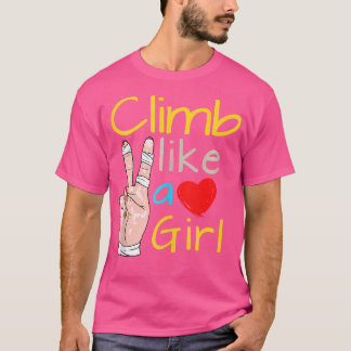 Camiseta Wo y chicas escalada en roca