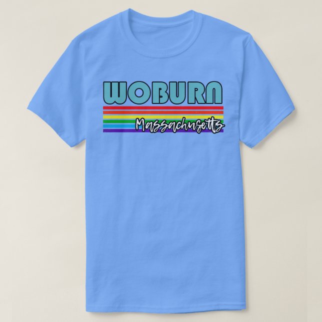 Camiseta Woburn Massachusetts Orgullo regalo LGBT LGBTQ (Diseño del anverso)