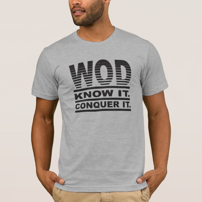 Camiseta WOD. Sépalo. Conquístelo (Anverso)