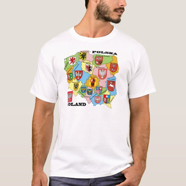 Camiseta Wojewodztwa Polski_mapa (Anverso)