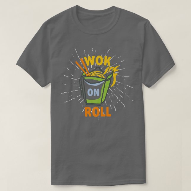 Camiseta Wok On Roll Wok Cocina Asiática (Diseño del anverso)