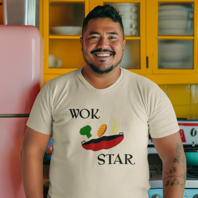 Camiseta Wok Star Veggie Chef Funny (Subido por el creador)