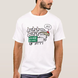 Camiseta Woke Joe Biden Humor Funny Sheep Trump