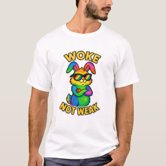 Camiseta Woke Not Weak Bunny