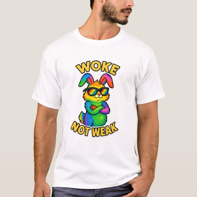 Camiseta Woke Not Weak Bunny (Anverso)