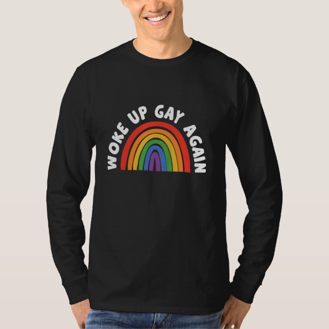 Camiseta Woke Up Gay Again Transgender Bisexual Transgender (Anverso)