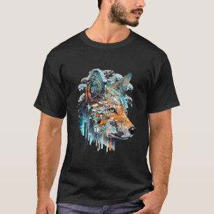 Camiseta Wolf Alpha Animal World Predator Wild Nature Art