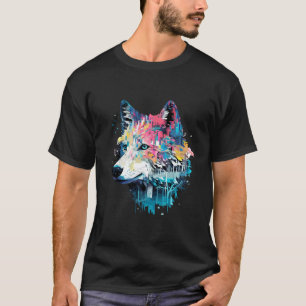 Camiseta Wolf Alpha Animal World Predator Wild Nature Art