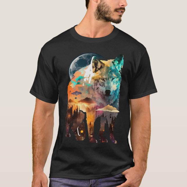 Camiseta Wolf And Wolves Men Women Kids  56 (Anverso)