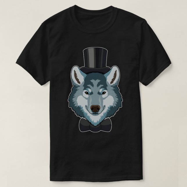 Camiseta Wolf as Groom con Bow (Diseño del anverso)