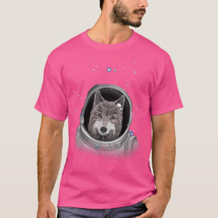 Camiseta Wolf Astronaut Astronaut Space Exploration Astrono