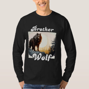 Camiseta Wolf Brother Mating Tribe Wolves Camping Pack Mo
