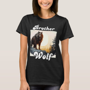 Camiseta Wolf Brother Mating Tribe Wolves Camping Pack Mo
