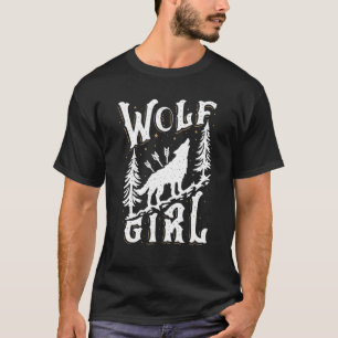 Camiseta Wolf Chica, que ama a los lobos como curiosos aman