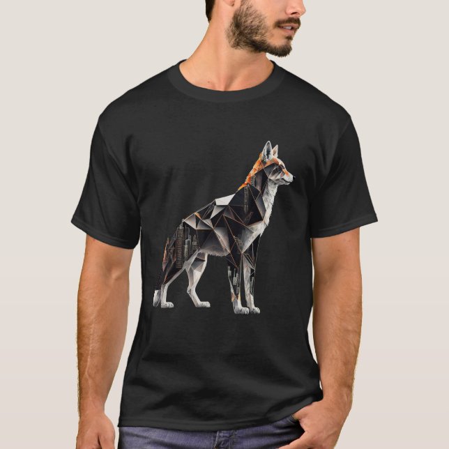 Camiseta Wolf City Architecture Animal Wolf (Anverso)