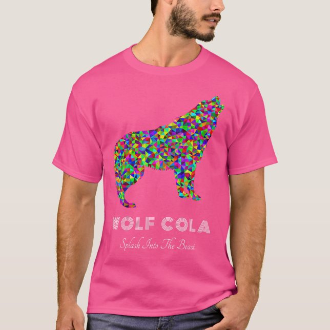 Camiseta Wolf Cola Colorful Slogan (Anverso)