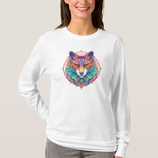 Camiseta Wolf Colorful (Anverso)