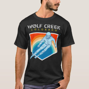 Camiseta Wolf Creek, Estación de Esquí Colorado USA, Retro
