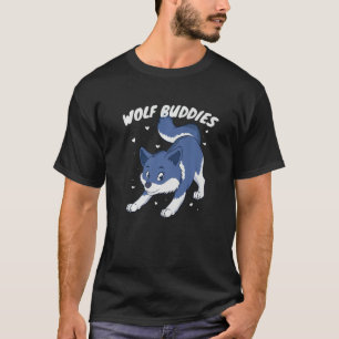 Camiseta Wolf Cub Wolf Pack Howling Wolf Buddies Wildlife N
