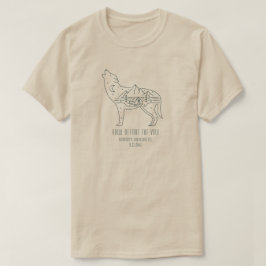 Camiseta Wolf Cute, partido de bachillerato de camping pers