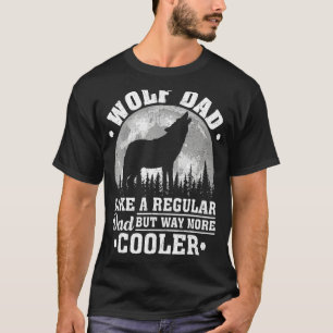 Camiseta Wolf Dad like a Regular Dad Funny Wolf