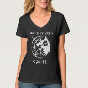 Camiseta Wolf De Odin Tyrell Personalizado