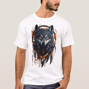 Camiseta Wolf Dream Catcher T-Shirt