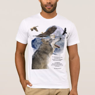 Camiseta WOLF, EAGLE, RAVEN, Luna, Montaña y Poema, Camiset