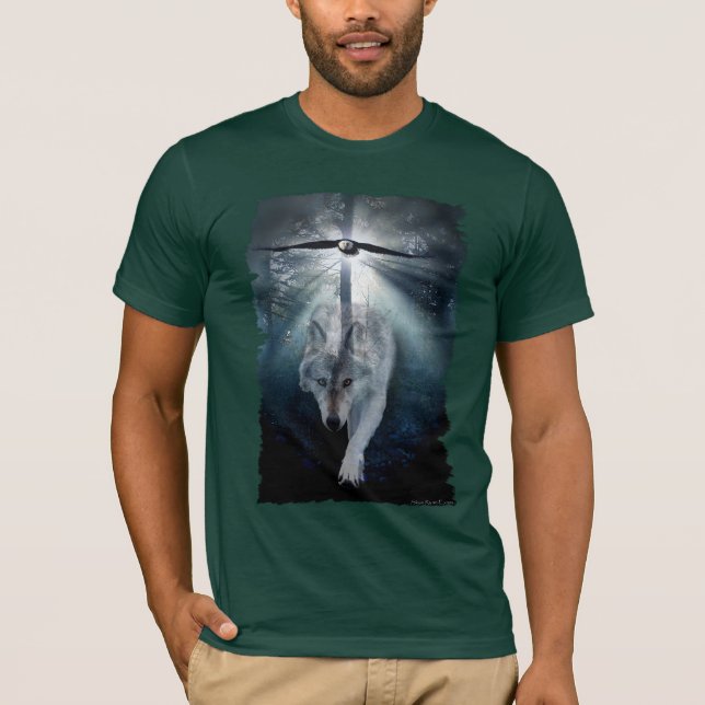 Camiseta WOLF & EAGLE Wildlife Series (Anverso)